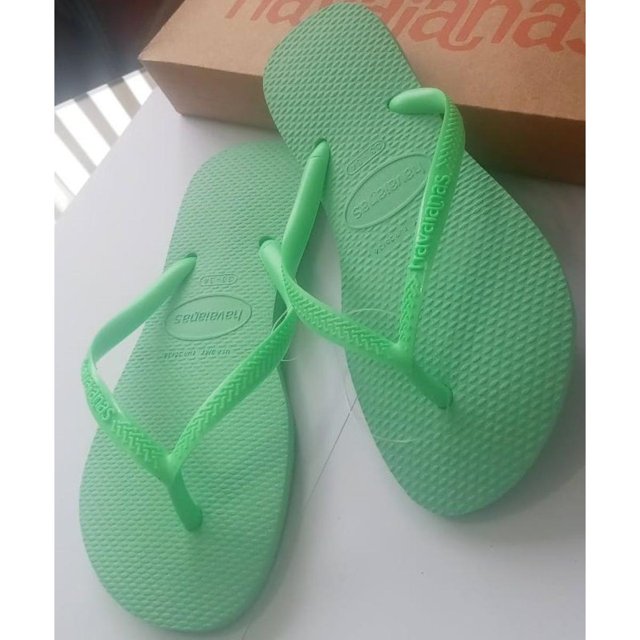 Chinelo Havaianas Slim Verde Virtual (Par)