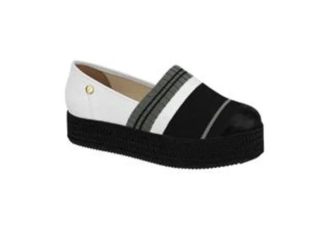 Slip on flatform sales vizzano listras preto