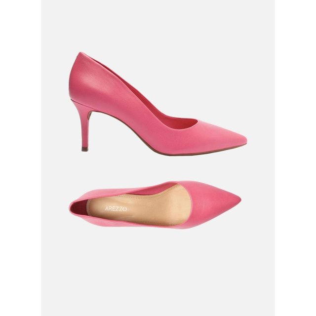 Scarpin Arezzo A1127900010043 Couro Pink Feminino Passo a Passo