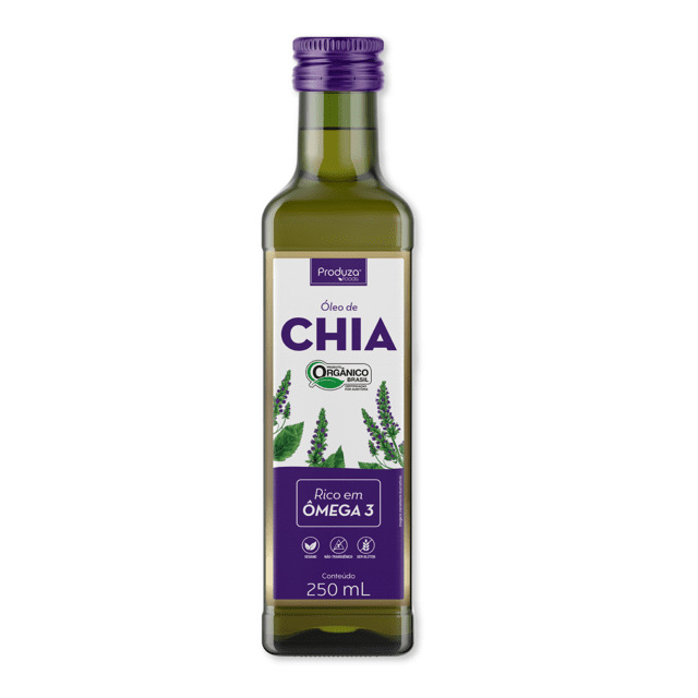 Óleo de Chia Orgânico - Azeite Orgânico Premium de Chia 250ml